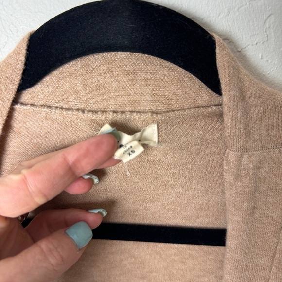 Debut open front cardigan long duster sweater - Picture 7 of 8